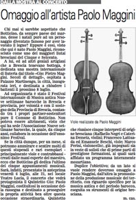 Articolo dal Giornale di Brescia