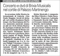 Articolo dal Giornale di Brescia