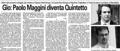 Articolo dal Giornale di Brescia
