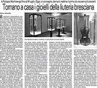 Articolo dal Giornale di Brescia