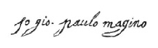 Firma autografa del Maggini